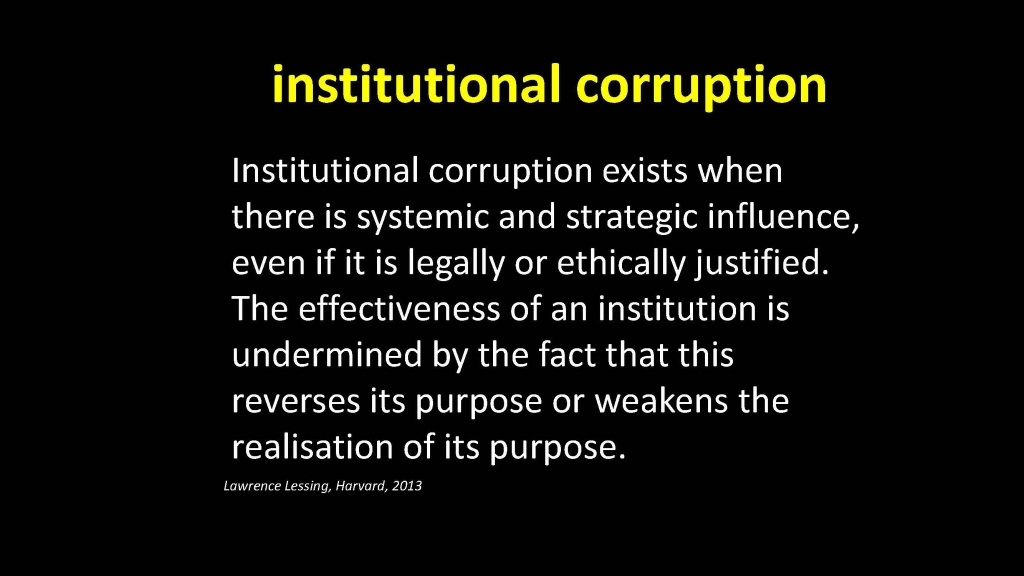 institutional corruption